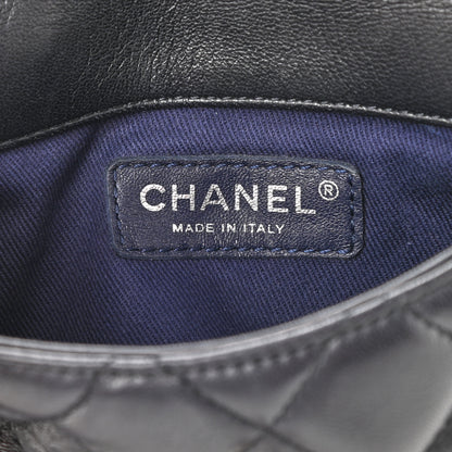 Chanel Lambskin Quilted Daily Zippy Crossbody Black 5 of 13
