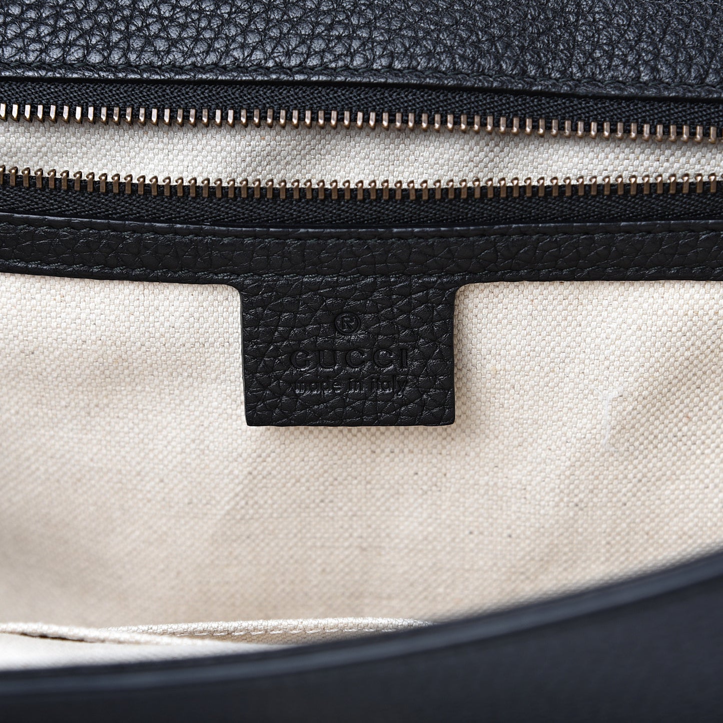 Calfskin Medium GG Marmont Top Handle Bag Black