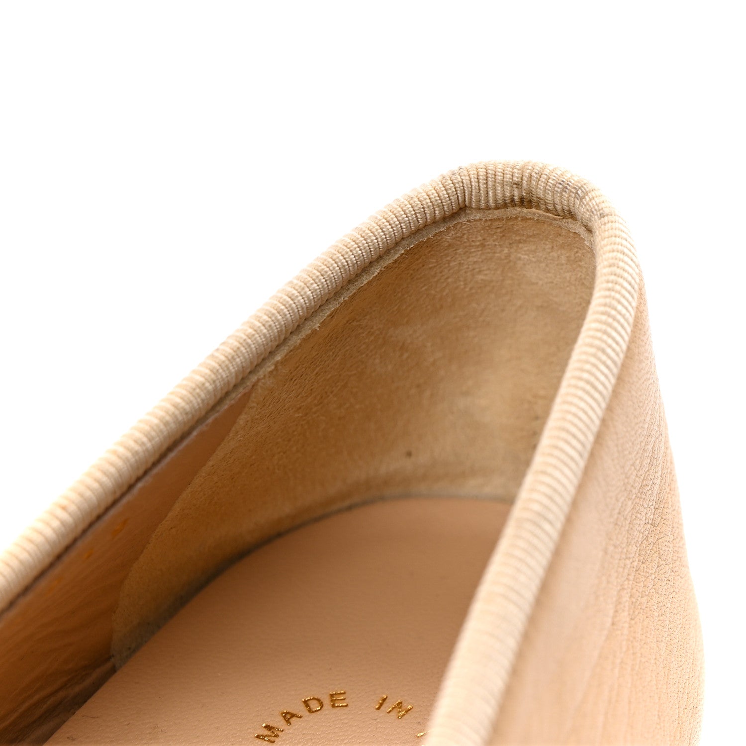 Chanel Lambskin Cap Toe CC Ballerina Flats 35.5 Beige Black 19 of 24