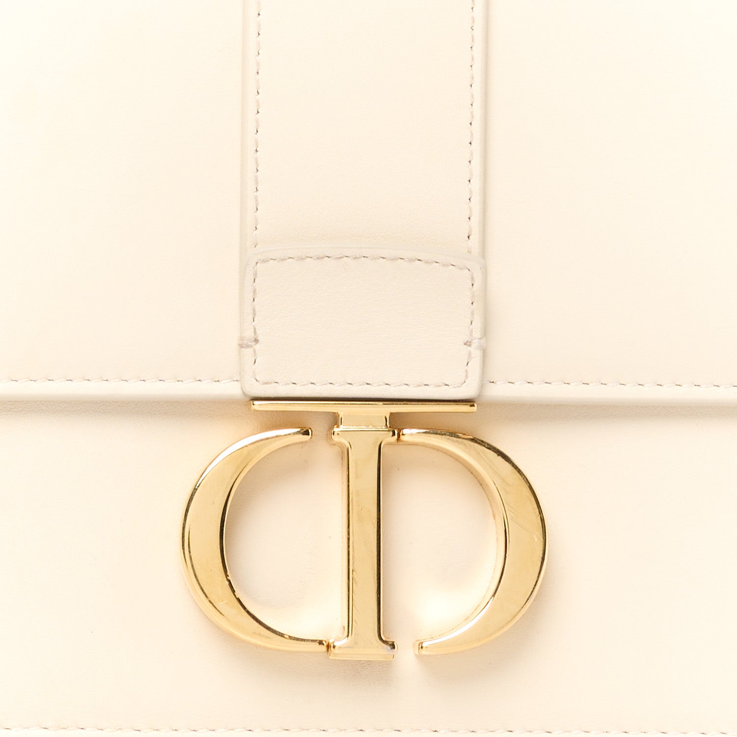 Christian Dior Box Calfskin Small 30 Montaigne Flap Bag Ivory 7 of 11