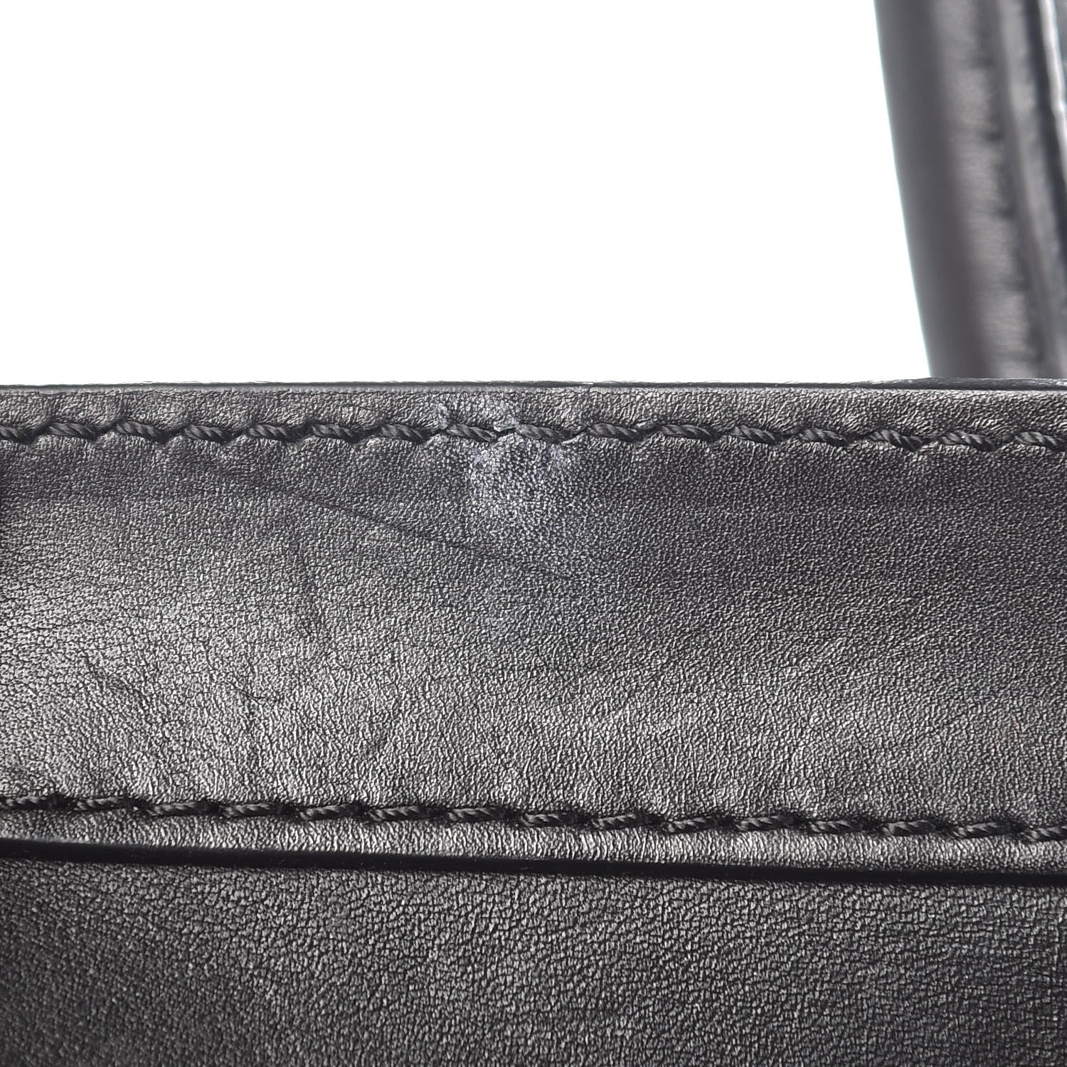 Celine Smooth Calfskin Shrunken Lambskin Mini Bi-Color Luggage Black White 12 of 14