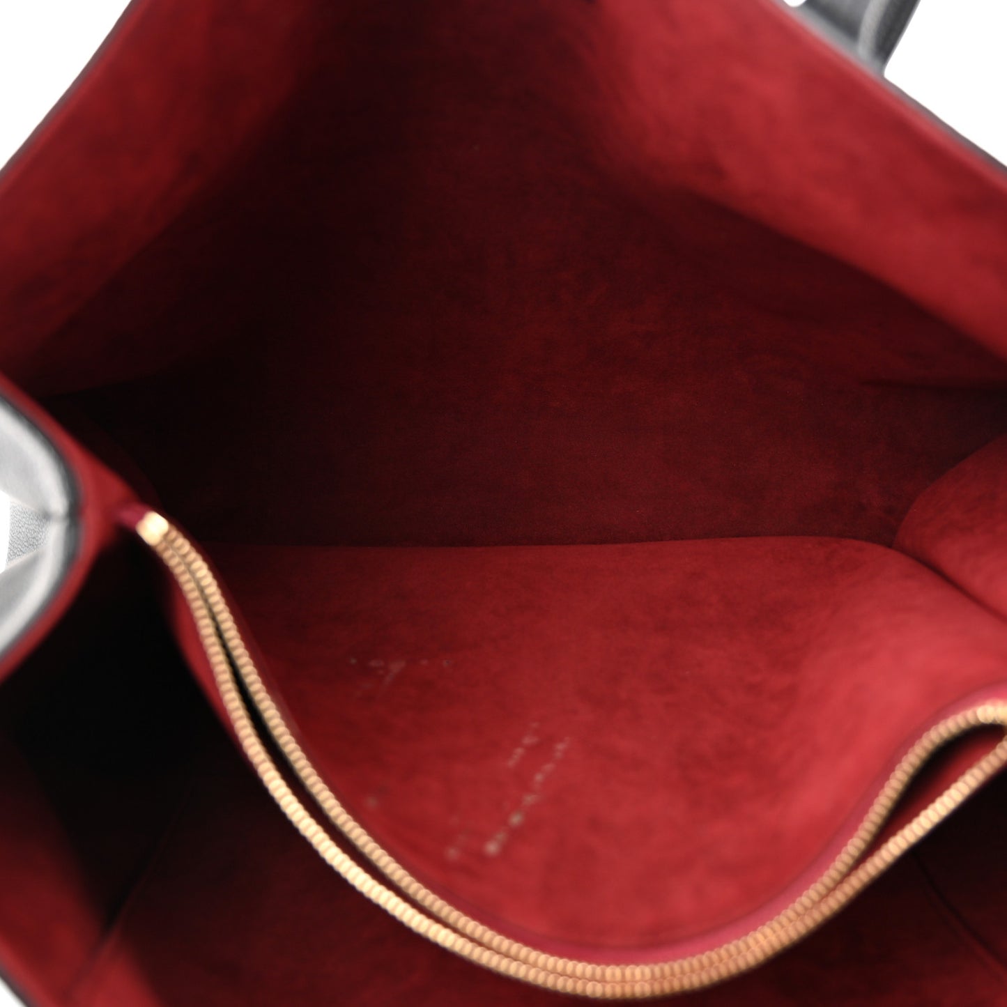 Grained Calfskin Lockme Shopper Black