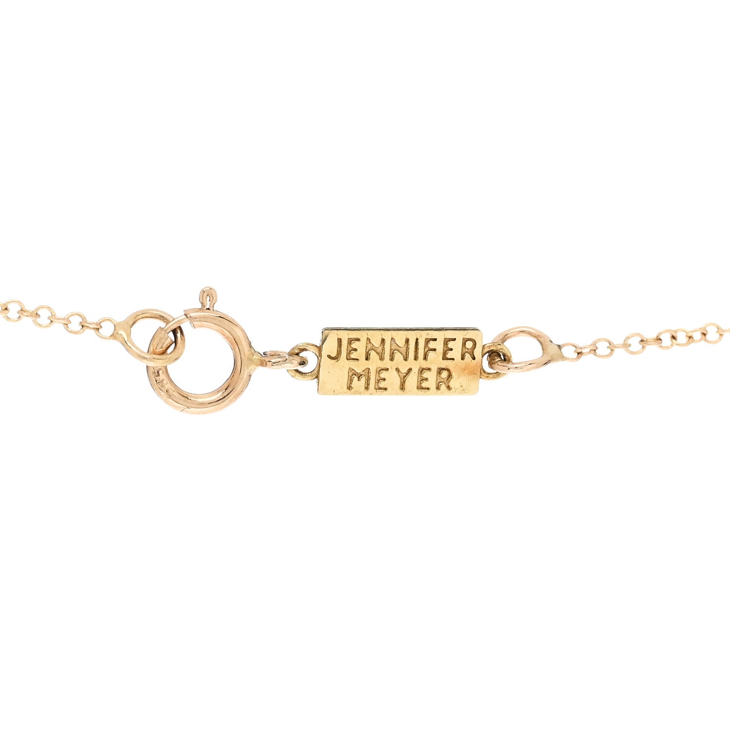 Jennifer Meyer 18K Yellow Gold Hammered Heart Pendant Necklace 5 of 7