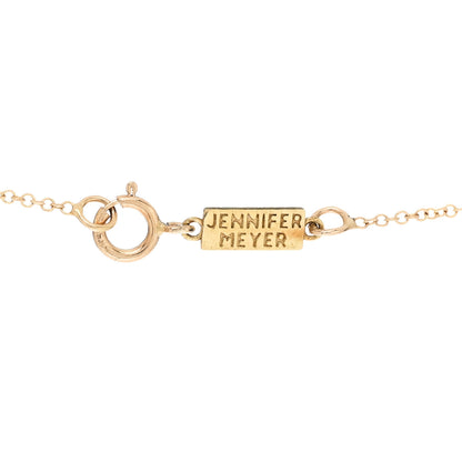 Jennifer Meyer 18K Yellow Gold Hammered Heart Pendant Necklace 5 of 7