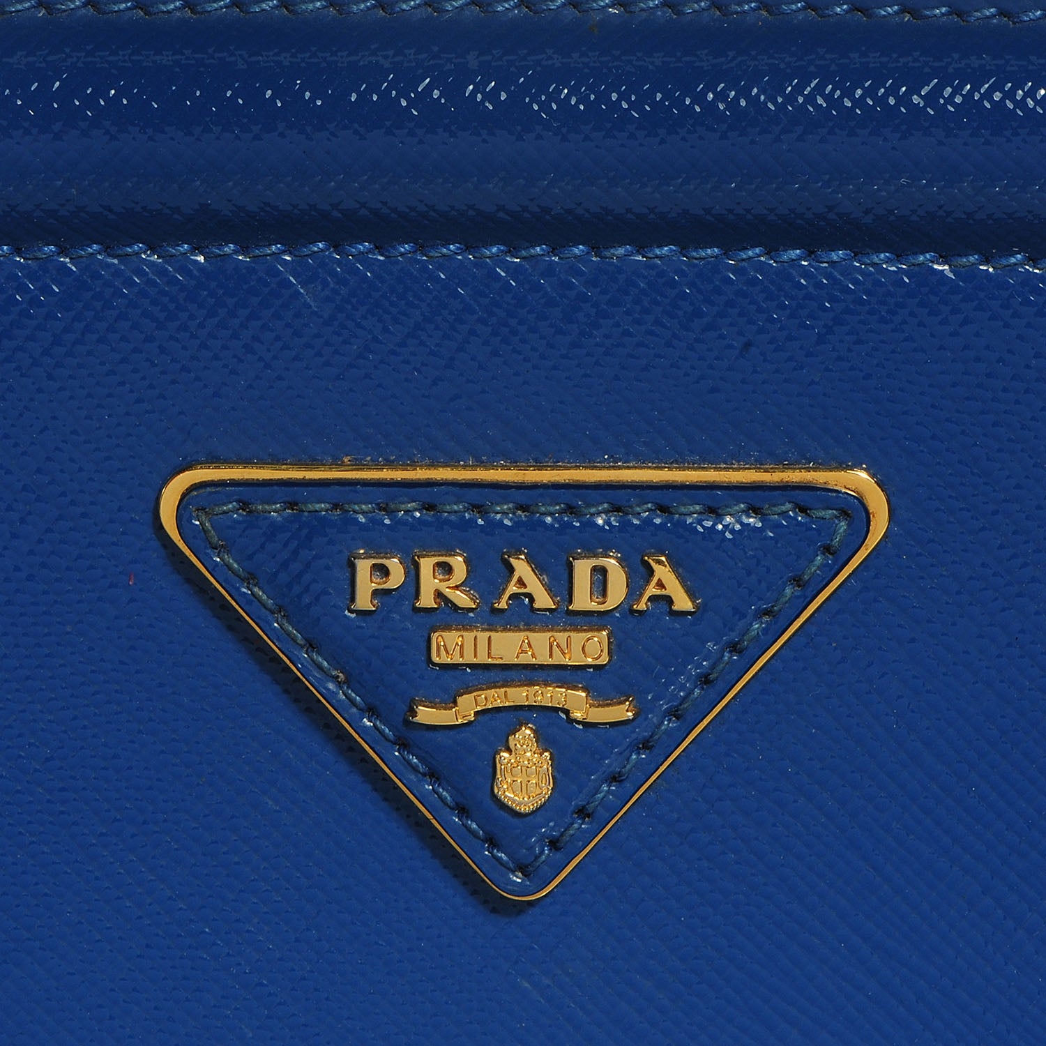 Prada Saffiano Vernice Shopping Tote Azzurro 11 of 11