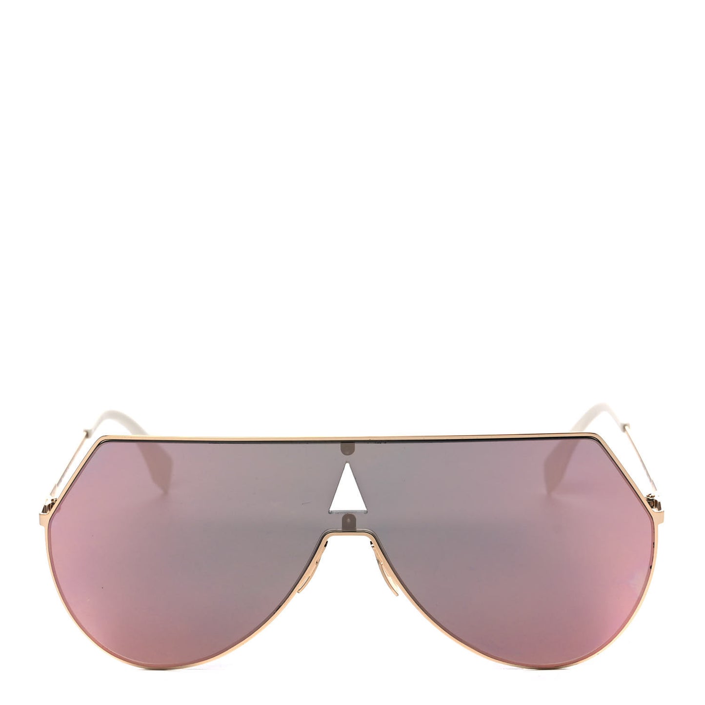 Metal Mirrored Eyeline Sunglasses FF 0193/S Matte Gold