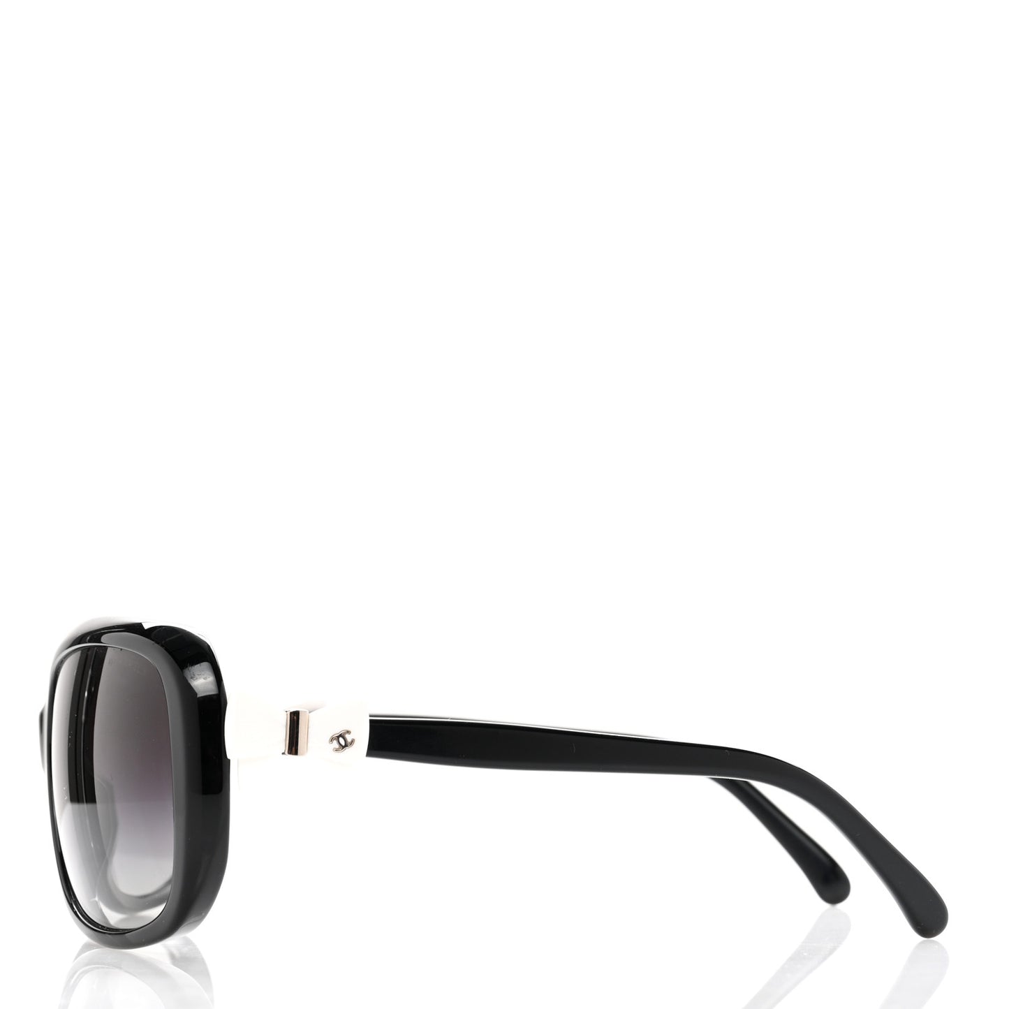 Acetate CC Bow Sunglasses 5171 Black White