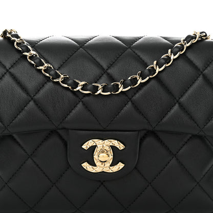 Chanel Lambskin Quilted CC Pocket Clutch With Chain Black 8 of 11
