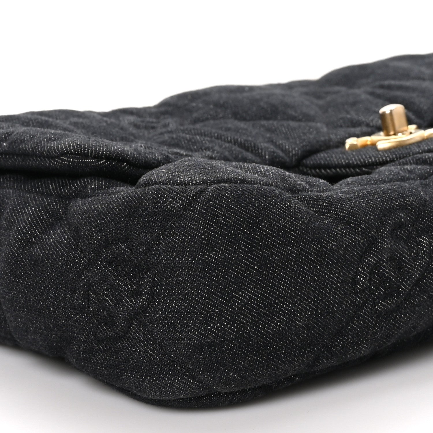 Chanel Denim Quilted Medium Funky Town Flap Black 9 of 10