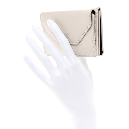 Balenciaga Smooth Calfskin Logo Envelope Compact Wallet White 2 of 8