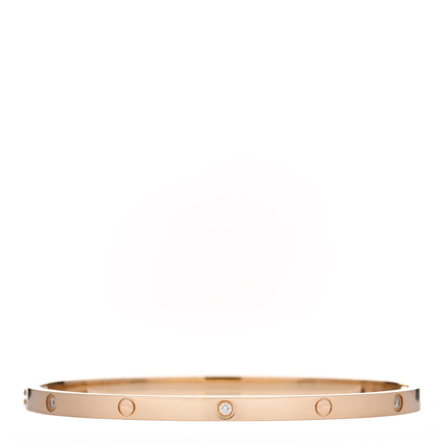 Cartier 18K Yellow Gold 6 Diamond Small LOVE Bracelet 18 2 of 5