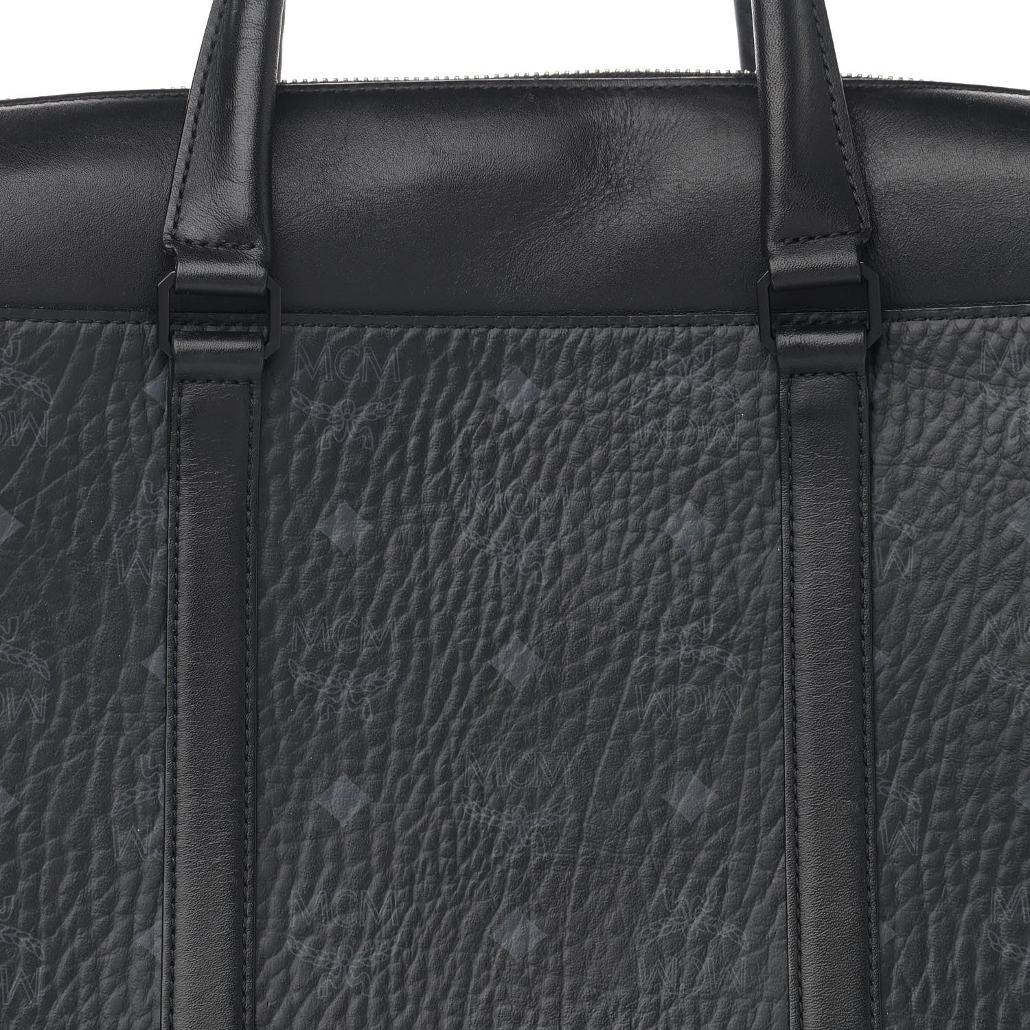 MCM Visetos Medium Soft Tote Black 12 of 12