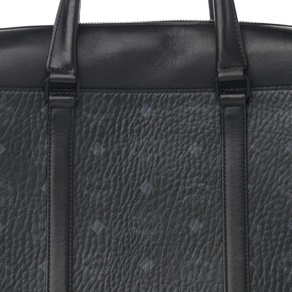 MCM Visetos Medium Soft Tote Black 12 of 12