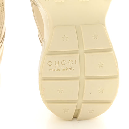 Gucci Calfskin Mouth Print Womens Rhyton Sneakers 36.5 Ivory 7 of 10
