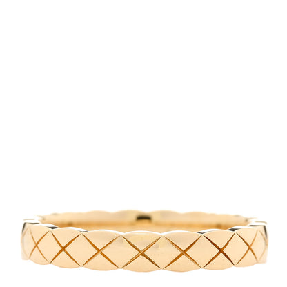 Chanel 18K Yellow Gold Mini Coco Crush Ring 54 6.75 3 of 5