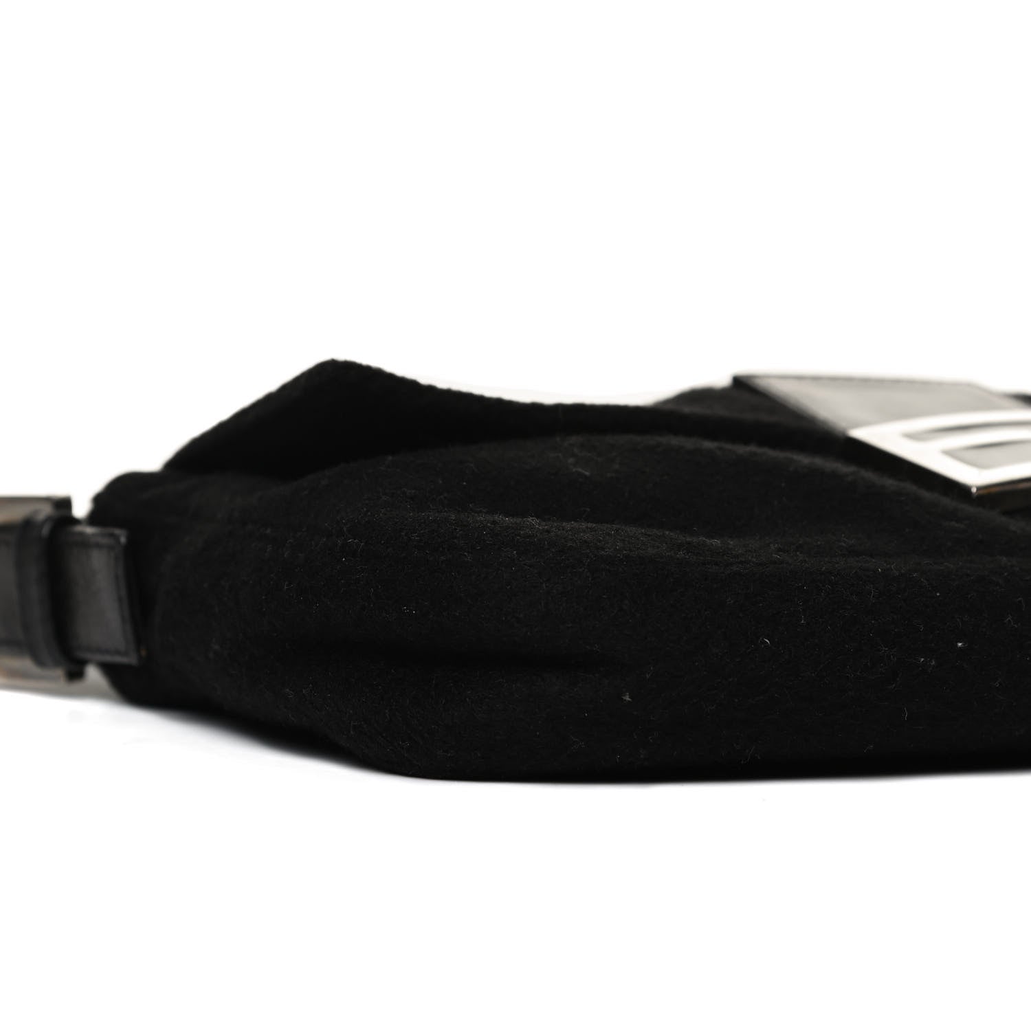 Fendi Wool Baguette Black 9 of 11