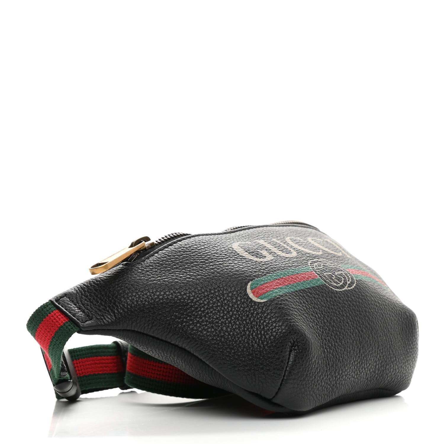 Gucci Grained Calfskin Small Logo Belt Bag Black 4 of 9