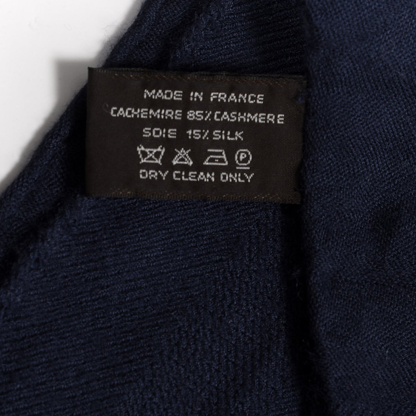 Cashmere Silk New Libris Stole Bleu Noir