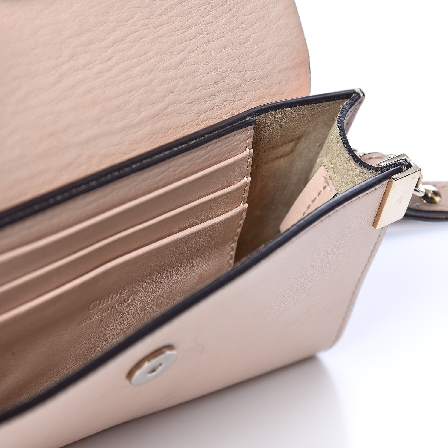 Chloe Suede Calfskin Mini Faye Shoulder Bag Cement Pink 4 of 11