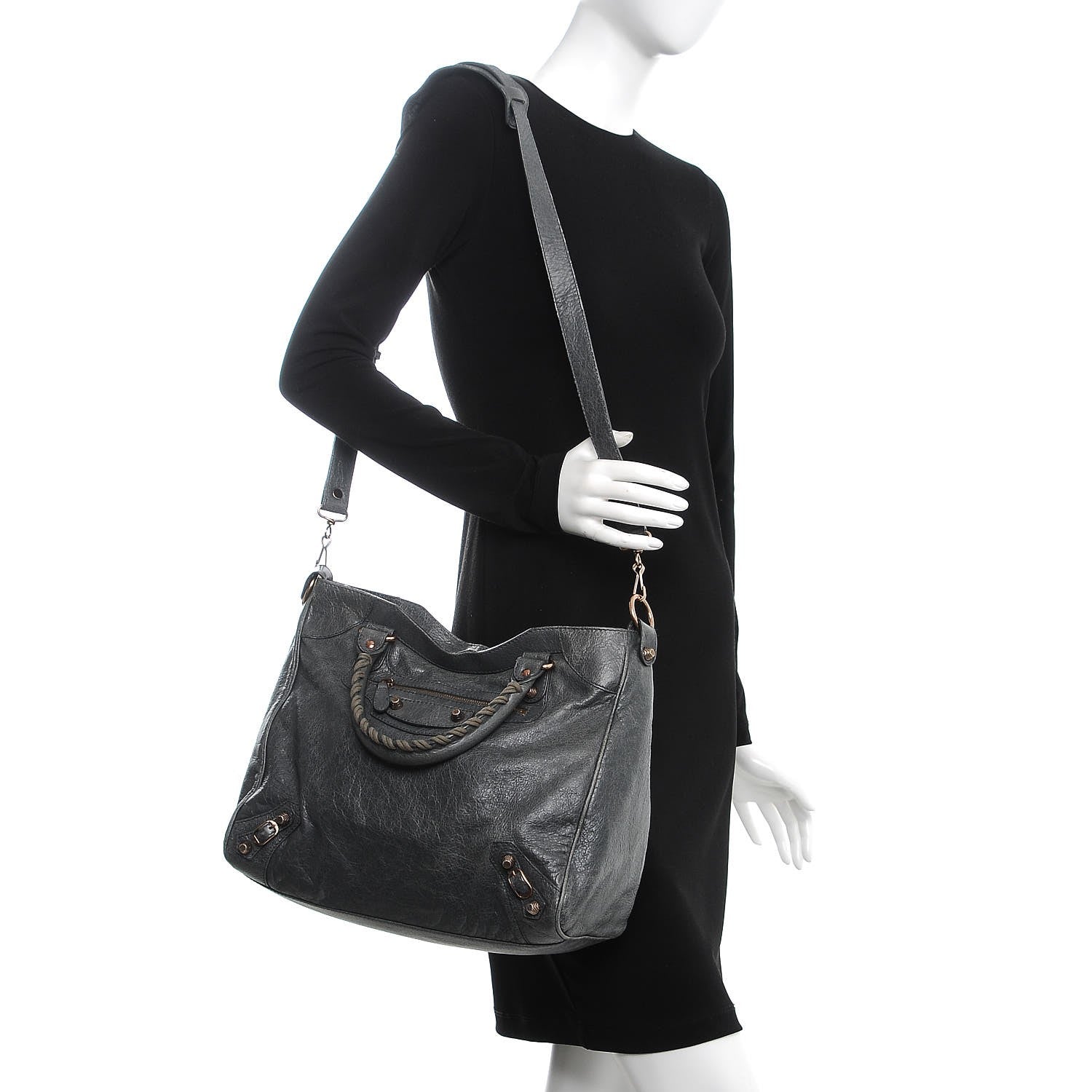 Balenciaga Agneau Giant 12 Rose Gold Hardware Velo Gris Tarmac 2 of 10