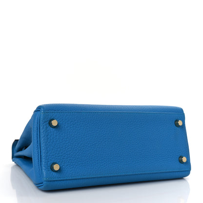 Hermes Togo Kelly Retourne 25 Bleu Zanzibar 4 of 9