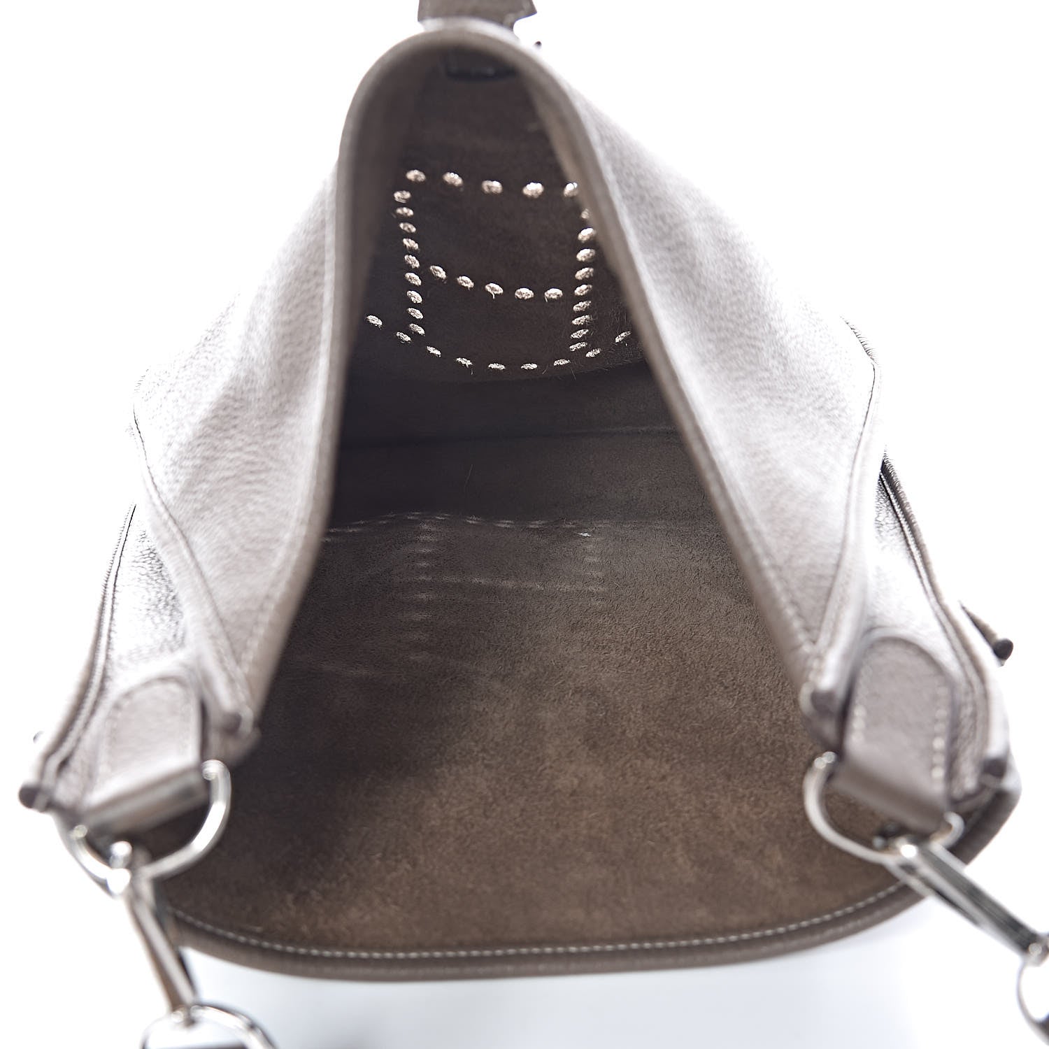 Hermes Taurillon Clemence Evelyne III GM Etoupe 5 of 13