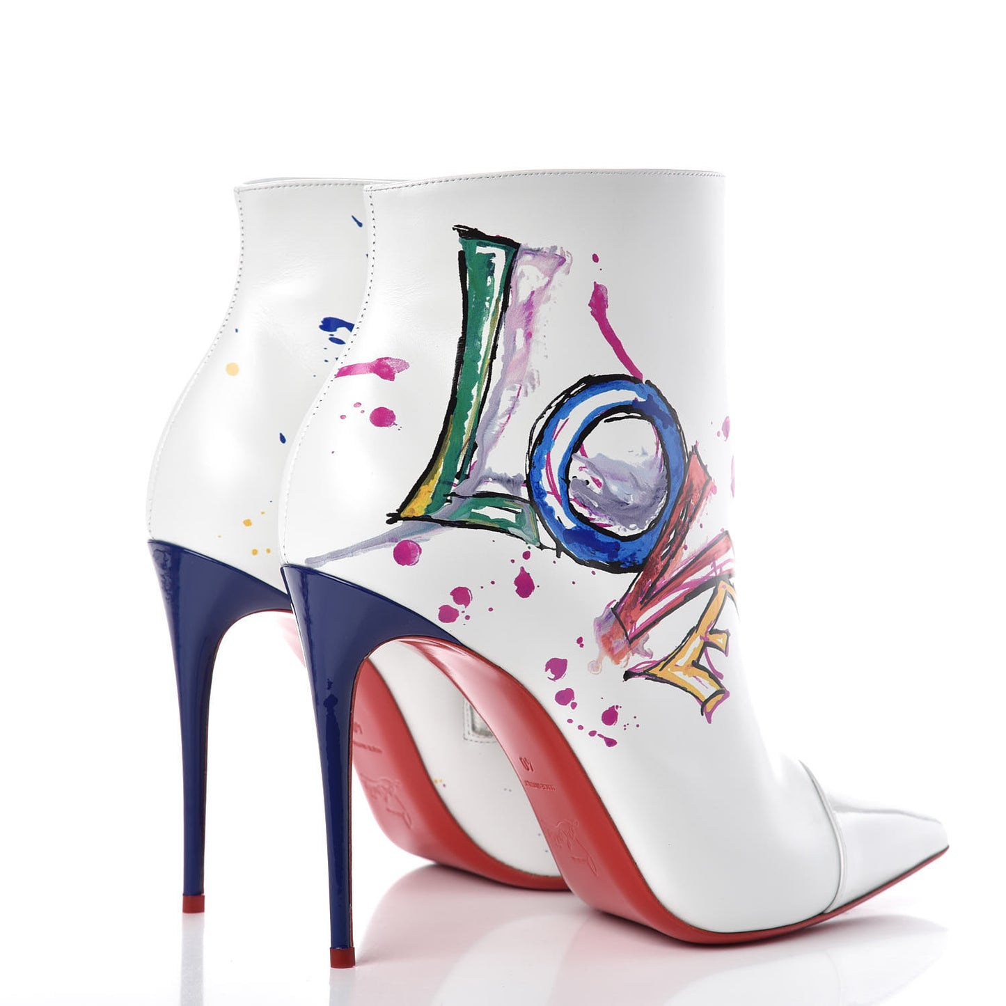 Calfskin In Love 100 Booties 40 White