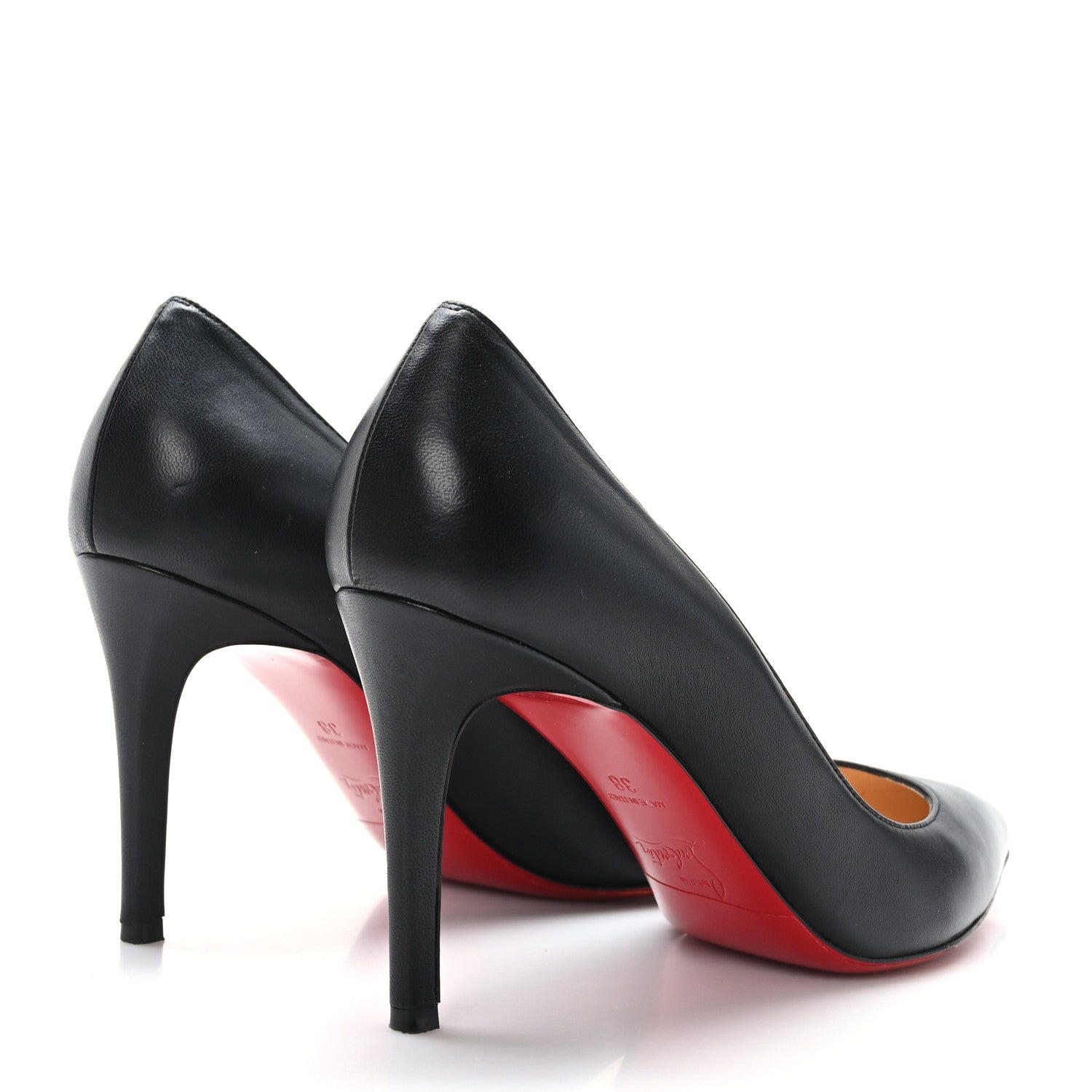 Christian Louboutin Shiny Nappa Pigalle Follies 85 Pumps 38 Black 4 of 8