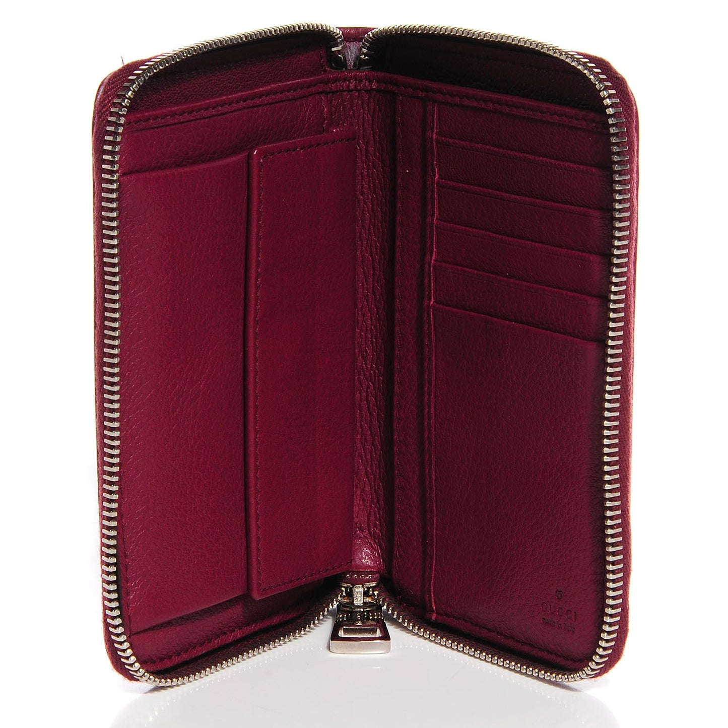 Calfskin Soho Compact Wallet Bordeaux