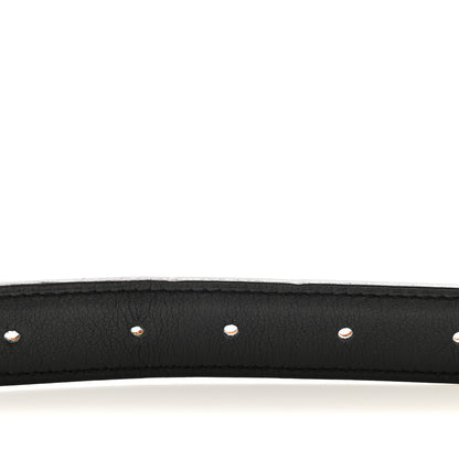 Hermes Swift Epsom 24mm Guilloche H Belt 80 Black Gold 4 of 6