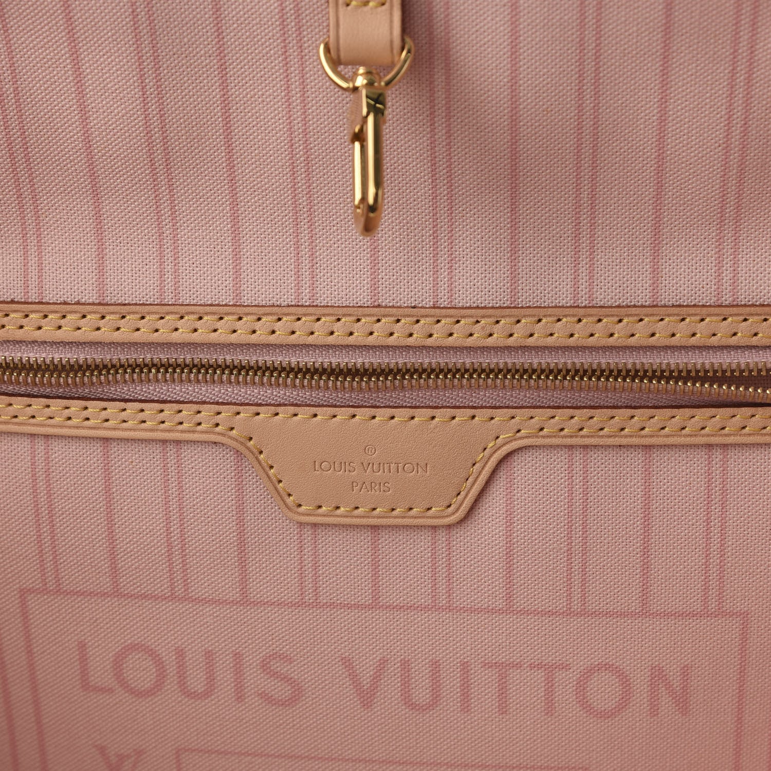 Louis Vuitton Damier Azur Neo Neverfull MM Rose Ballerine 9 of 12