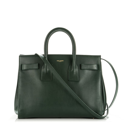 Saint Laurent Calfskin Small Sac De Jour Dark Green 1 of 14