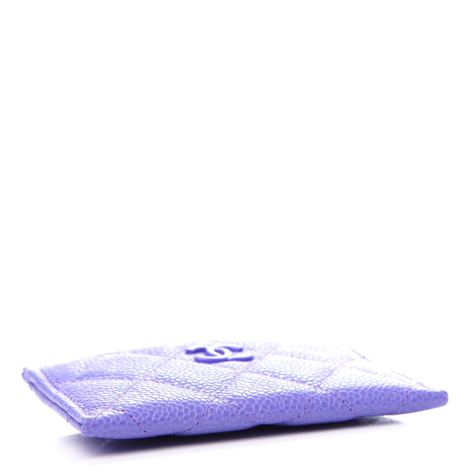 Chanel Caviar Quilted Incognito Card Holder Purple 4 of 9