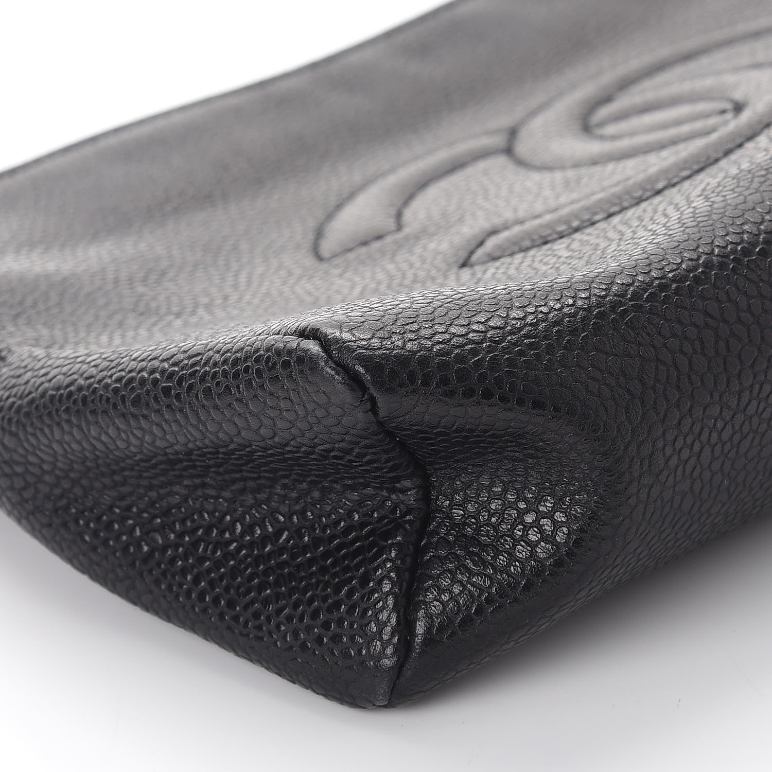 Chanel Caviar Timeless CC Cosmetic Pouch Black 11 of 12