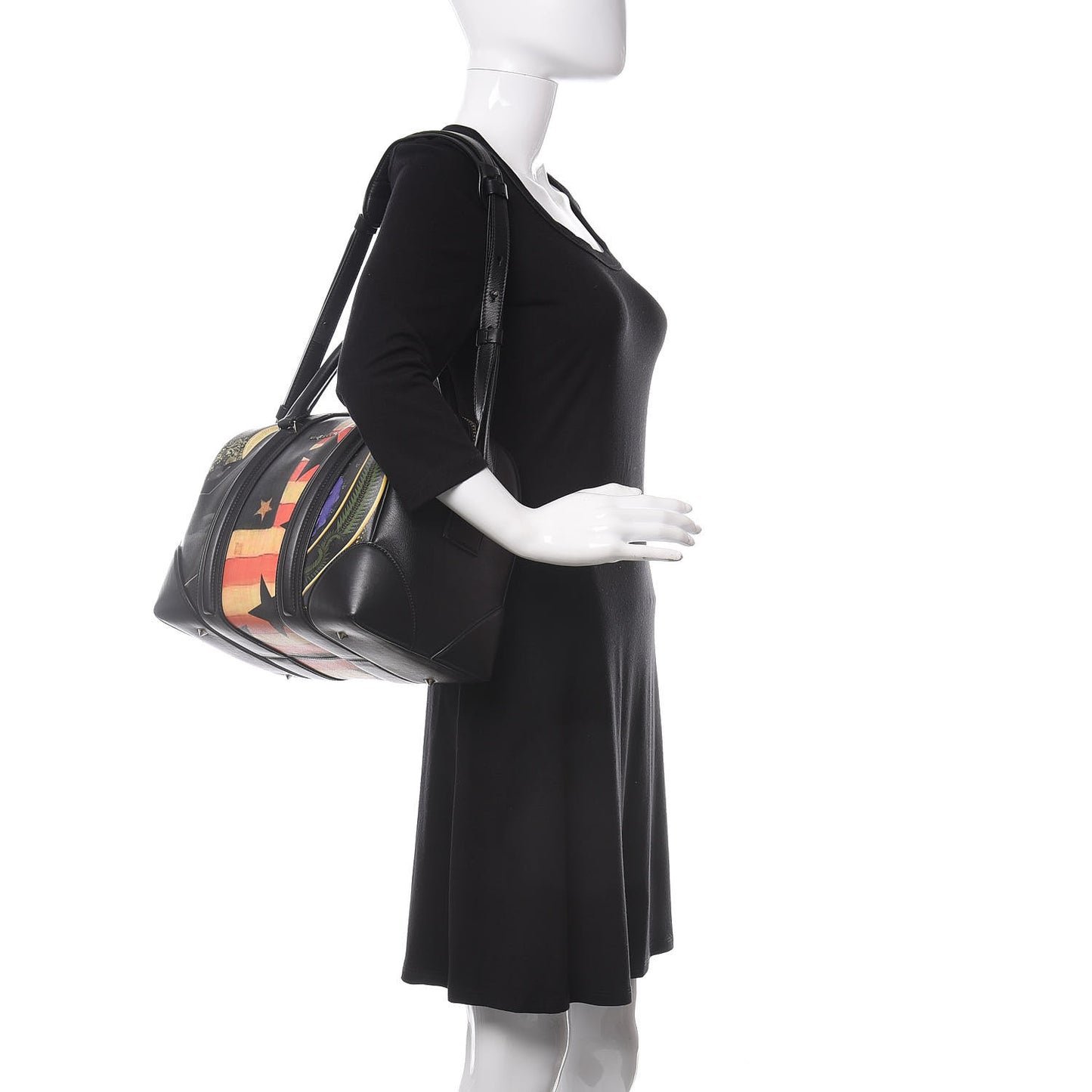 Coated Canvas Printed Medium Lucrezia Black
