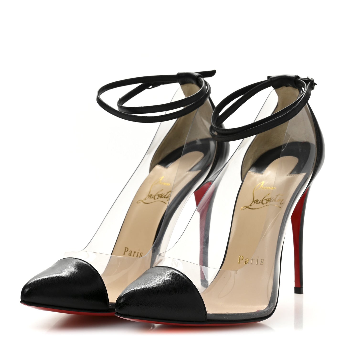 Lambskin PVC Un Bout 120 Pumps 37 Black