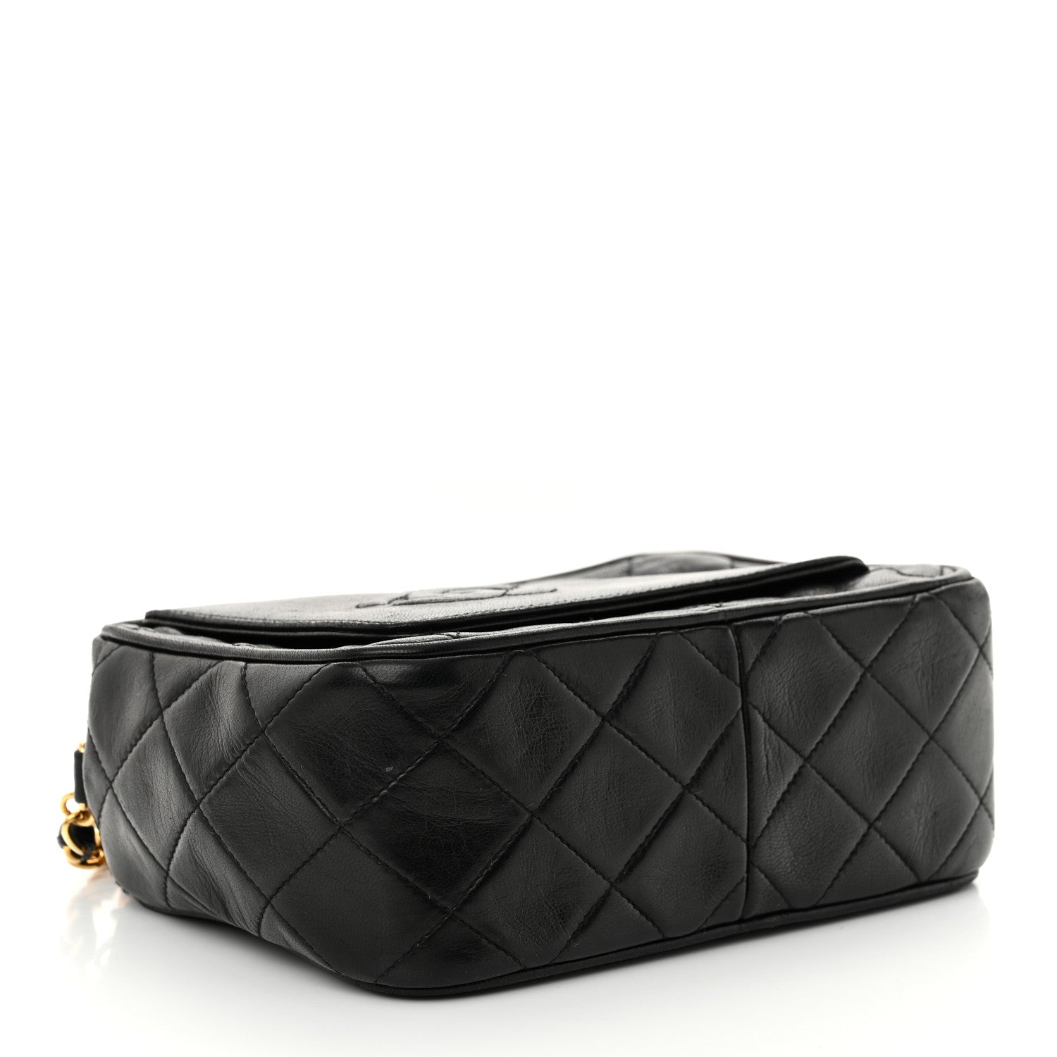 Chanel Lambskin Quilted Tassel Camera Case Black 4 of 13
