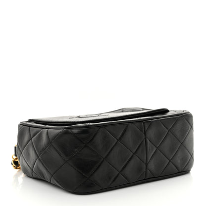 Chanel Lambskin Quilted Tassel Camera Case Black 4 of 13