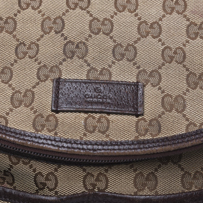 Gucci Monogram Natural Pigskin Large Diaper Bag Beige Ebony Cocoa Dark Chocolate 15 of 17