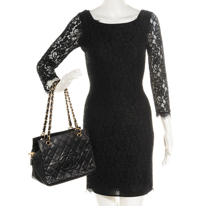Chanel Caviar Quilted Petit Timeless Tote PTT Black 2 of 8