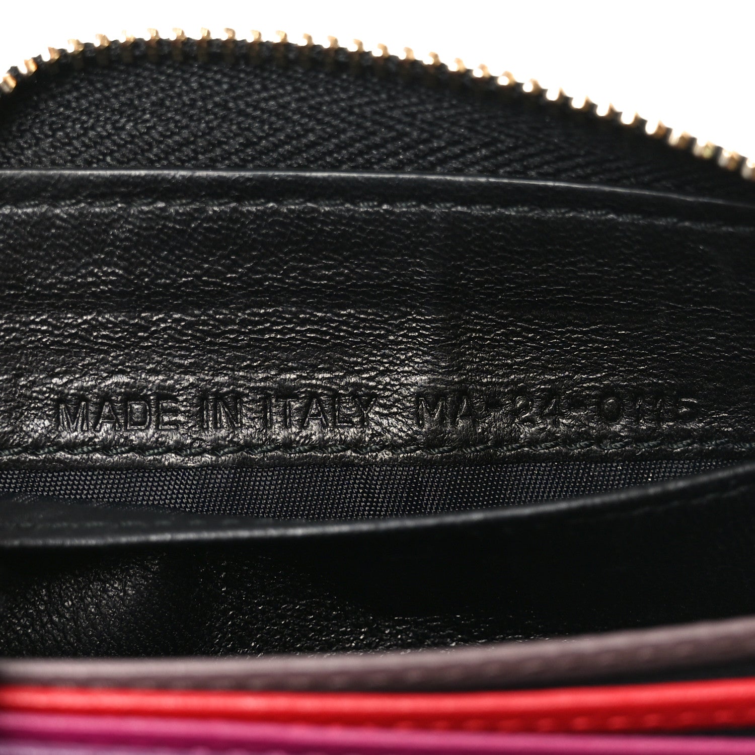 Christian Dior Lambskin Cannage Gusset Card Holder Black 7 of 9