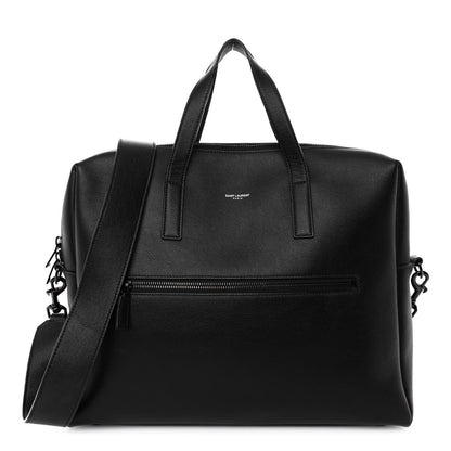 Saint Laurent Calfskin Bold Briefcase Black 1 of 8