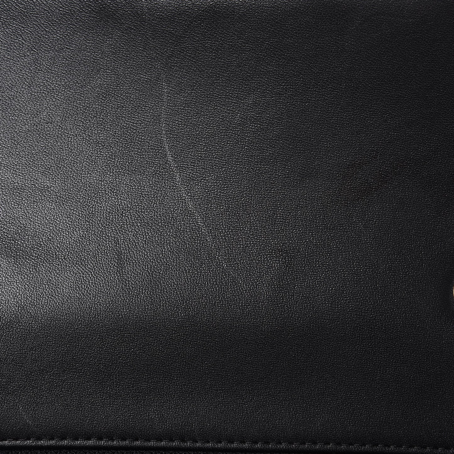 Lambskin Quilted Mini Rectangular Flap Black