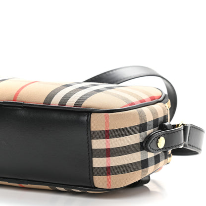 Burberry Calfskin Vintage Check Micro Camera Bag Archive Beige 9 of 10