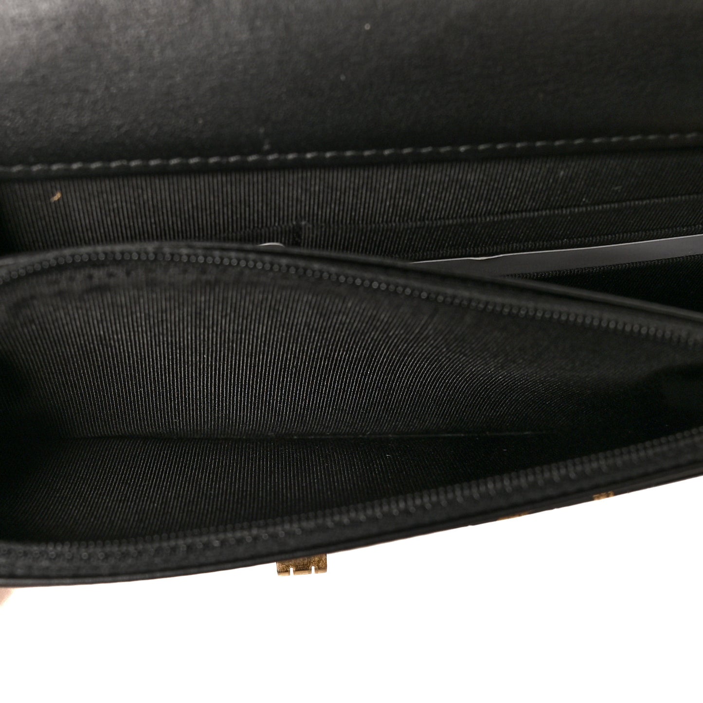 Calfskin Crocodile Embossed Graffiti 2.55 Cocodile Reissue Wallet On Chain WOC Black Gold
