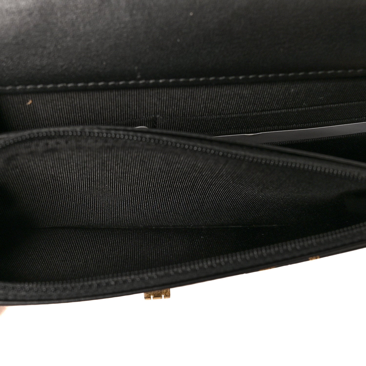 Chanel Calfskin Crocodile Embossed Graffiti 2.55 Cocodile Reissue Wallet On Chain WOC Black Gold 6 of 11