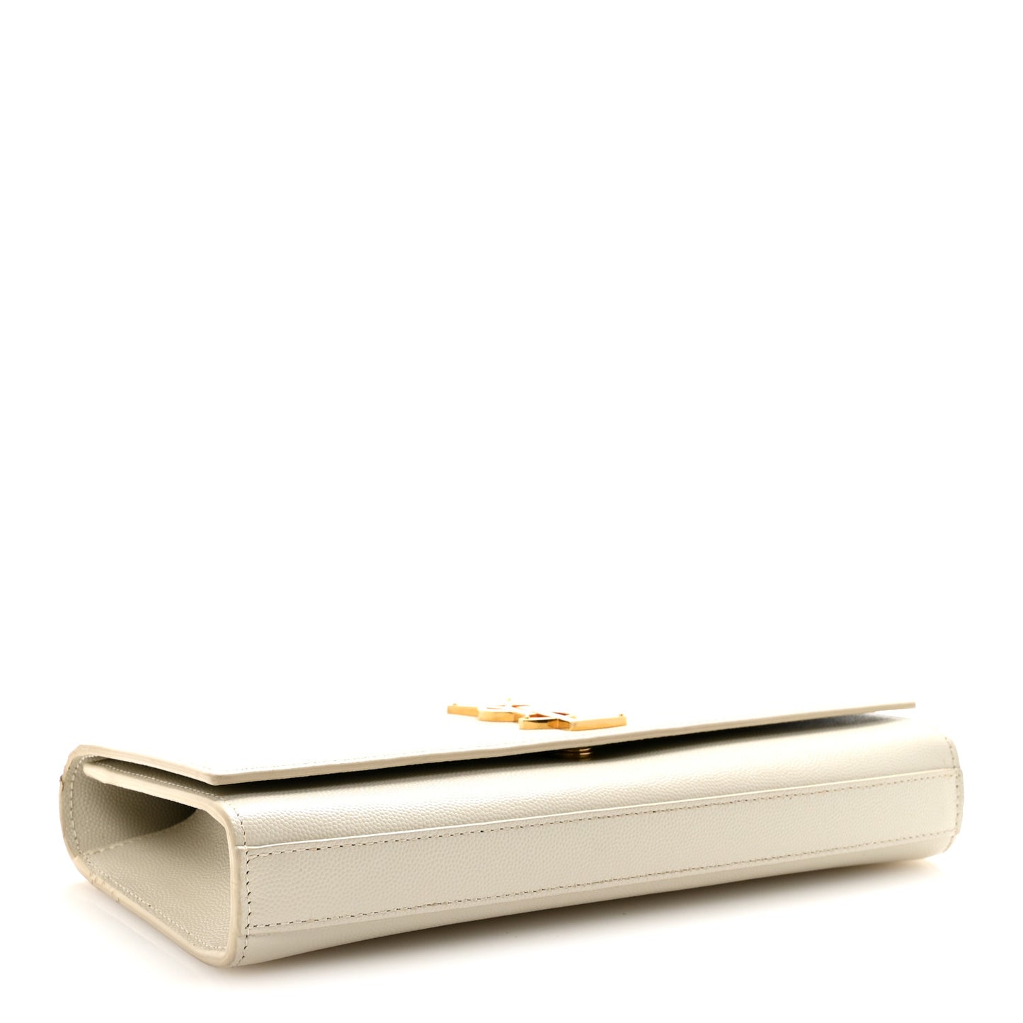 Grain De Poudre Classic Monogram Cassandre Clutch Crema Soft