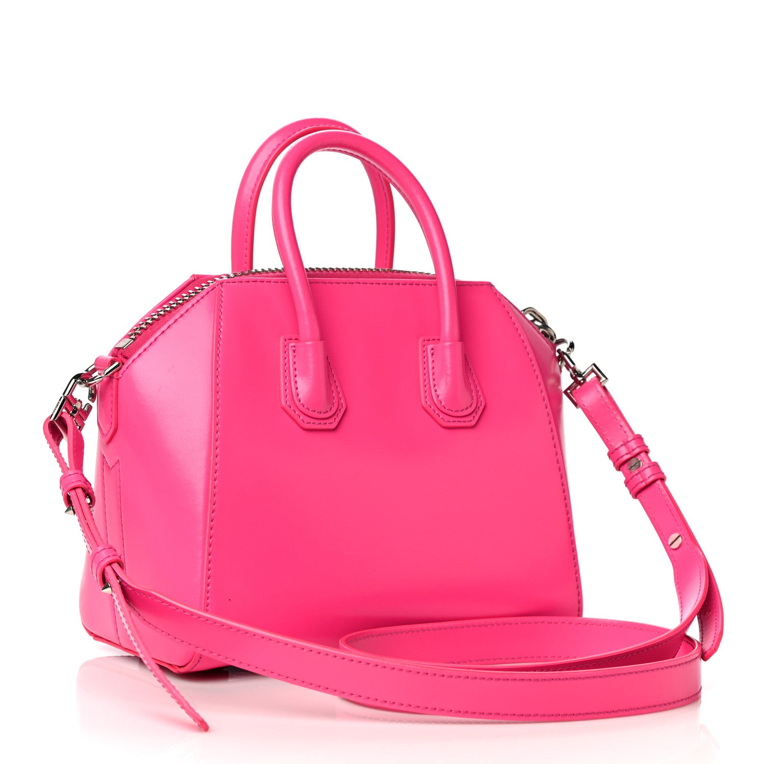 Givenchy Shiny Lord Calfskin Mini Antigona Shocking Pink 3 of 17