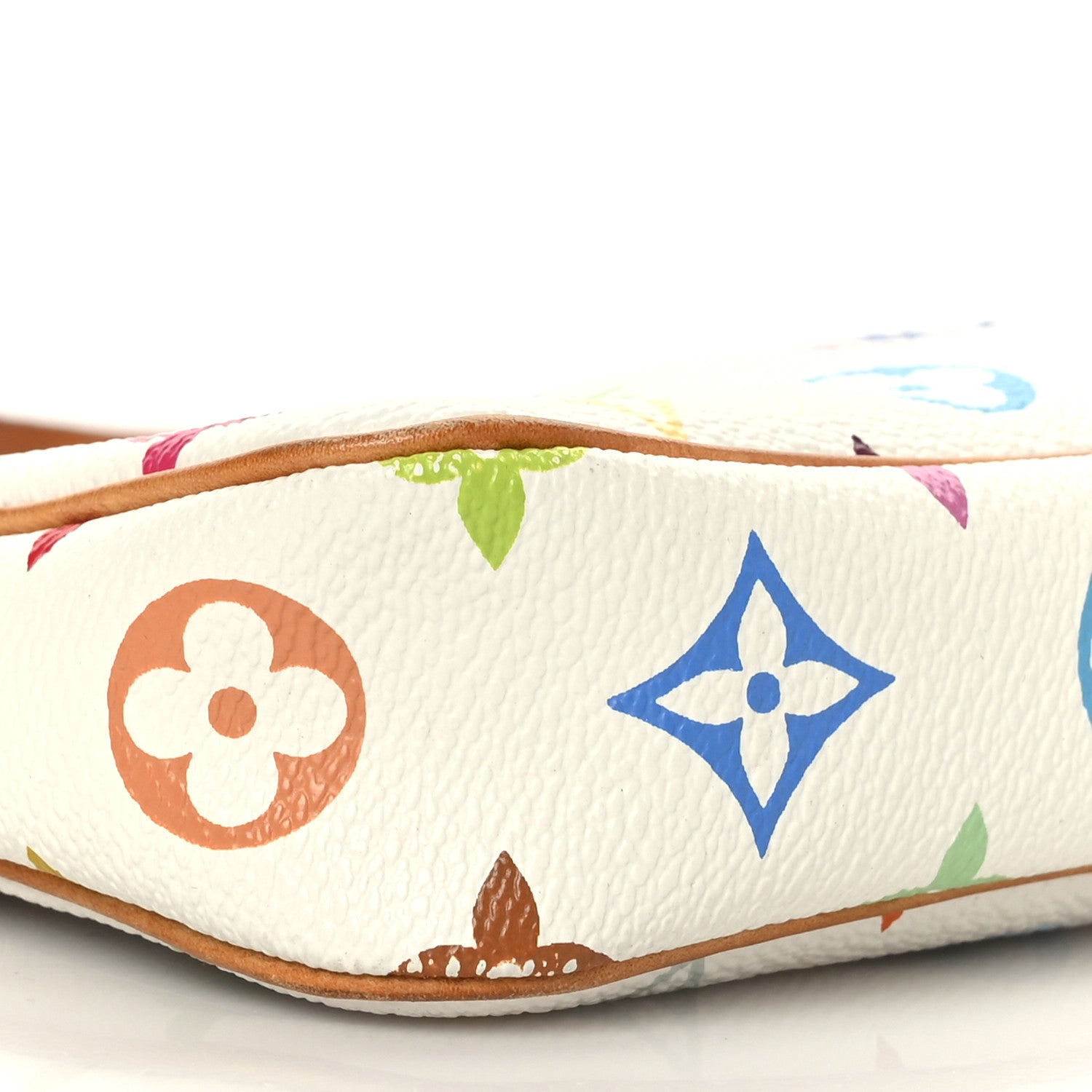 Louis Vuitton Monogram Multicolor Pochette Accessories White 8 of 9