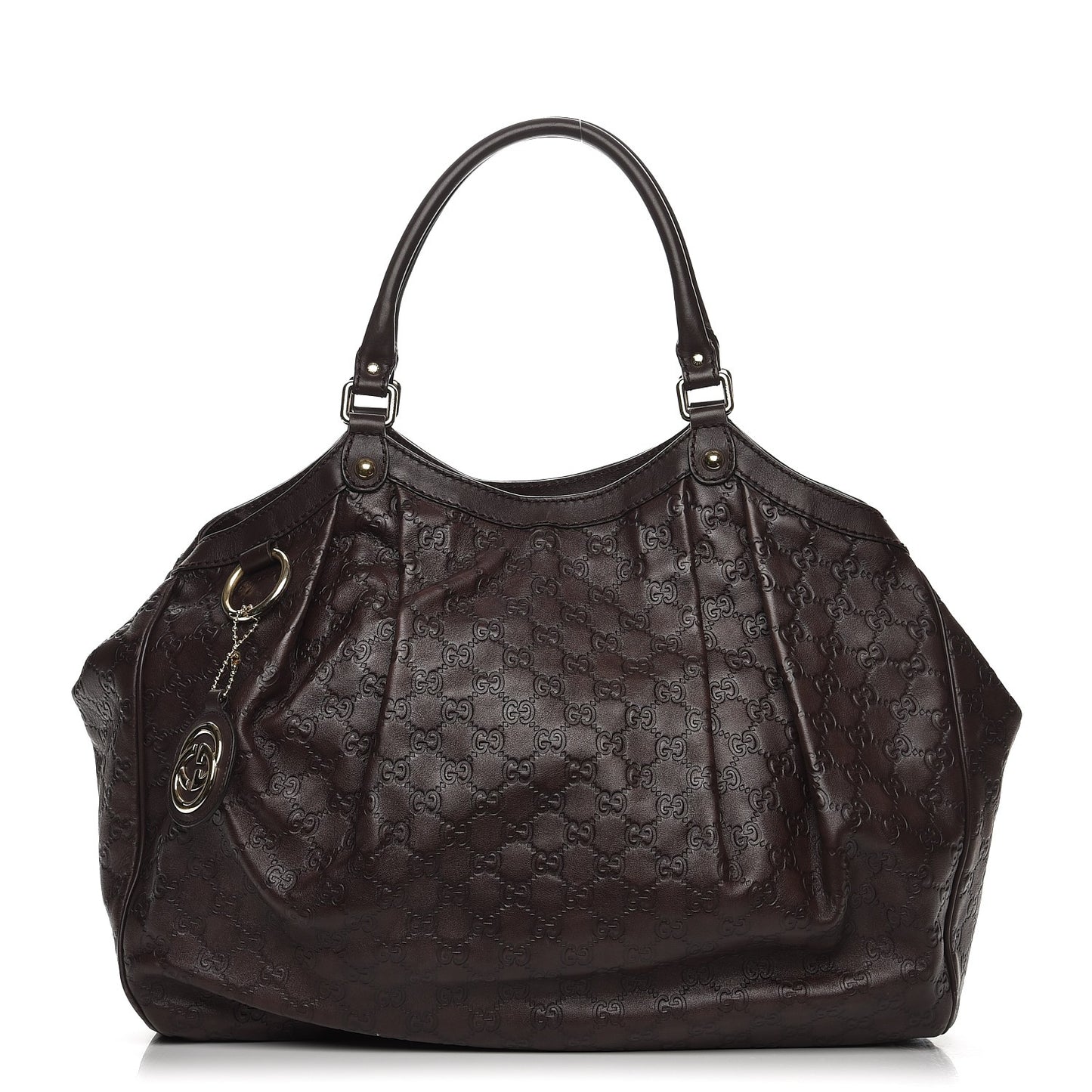 Guccissima Signature Large Sukey Tote Chocolate